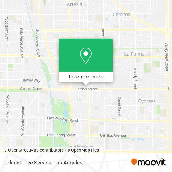 Planet Tree Service map