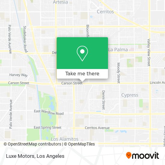 Luxe Motors map