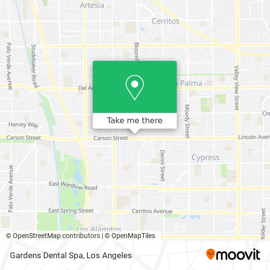 Gardens Dental Spa map