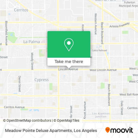 Meadow Pointe Deluxe Apartments map