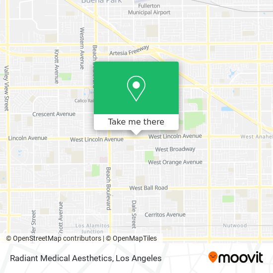 Radiant Medical Aesthetics map