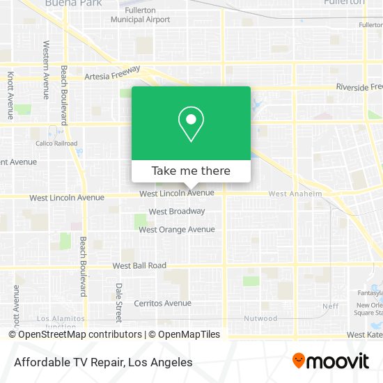 Mapa de Affordable TV Repair