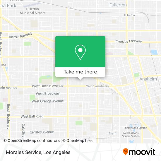 Morales Service map