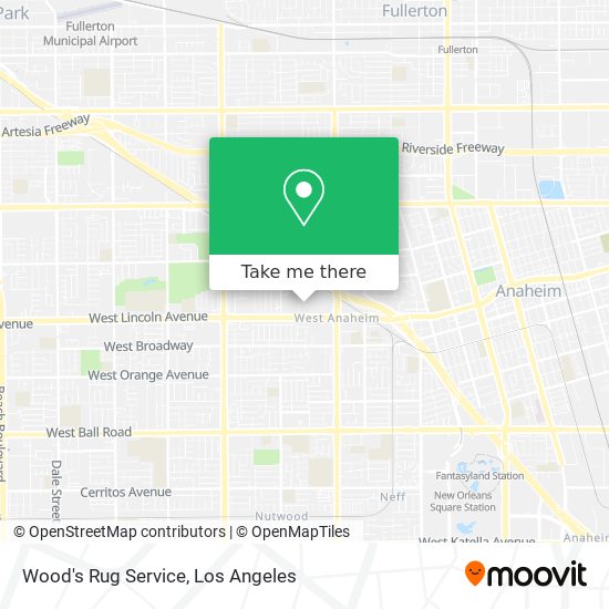 Wood's Rug Service map