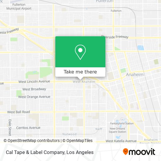 Mapa de Cal Tape & Label Company