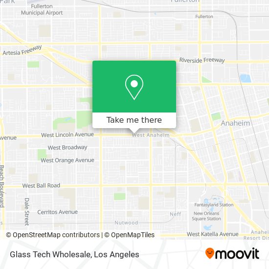 Mapa de Glass Tech Wholesale