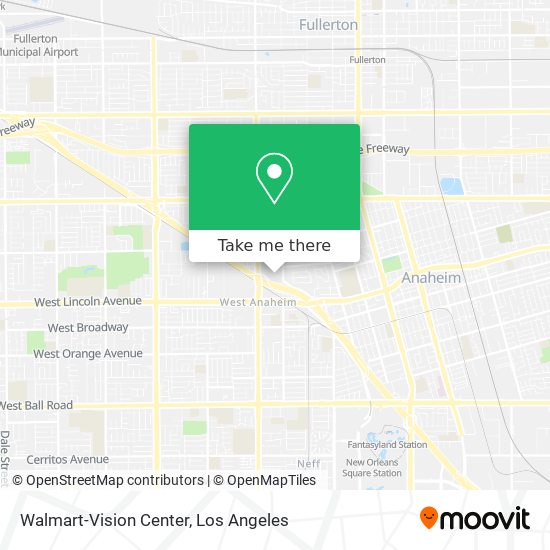 Walmart-Vision Center map
