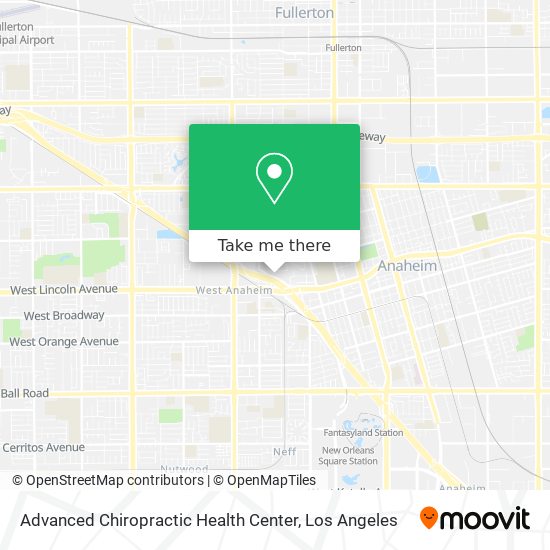 Mapa de Advanced Chiropractic Health Center