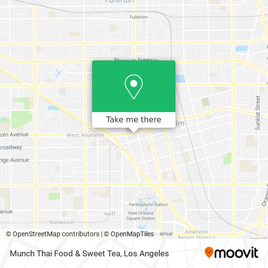 Mapa de Munch Thai Food & Sweet Tea