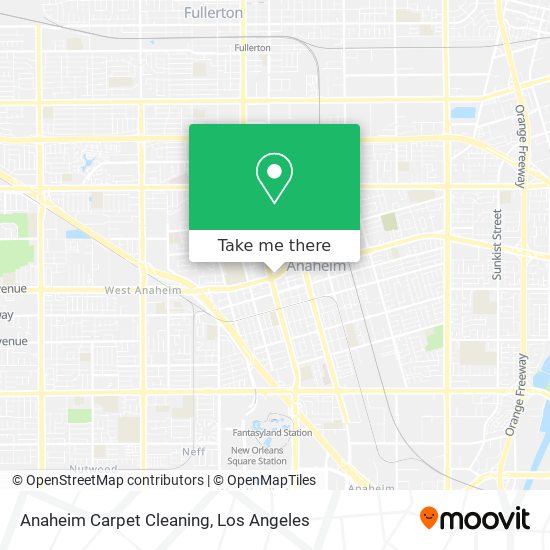 Anaheim Carpet Cleaning map