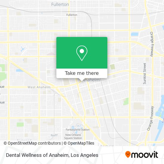 Mapa de Dental Wellness of Anaheim