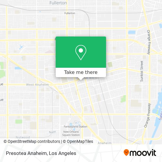 Presotea Anaheim map