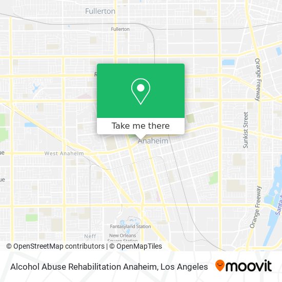 Mapa de Alcohol Abuse Rehabilitation Anaheim