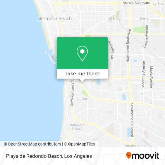 Mapa de Playa de Redondo Beach