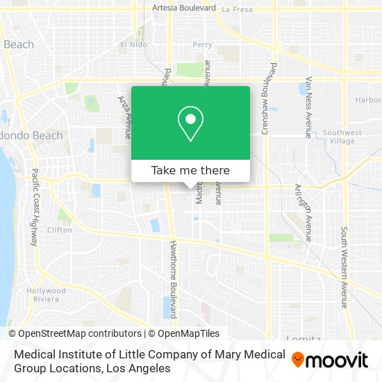 Mapa de Medical Institute of Little Company of Mary Medical Group Locations