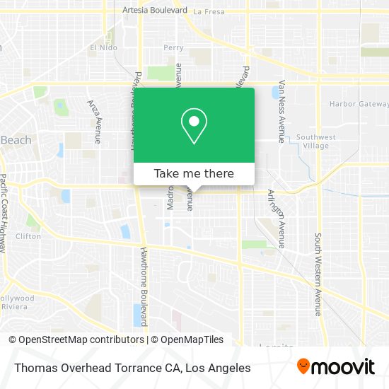 Mapa de Thomas Overhead Torrance CA
