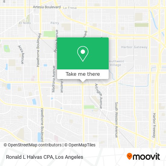 Ronald L Halvas CPA map