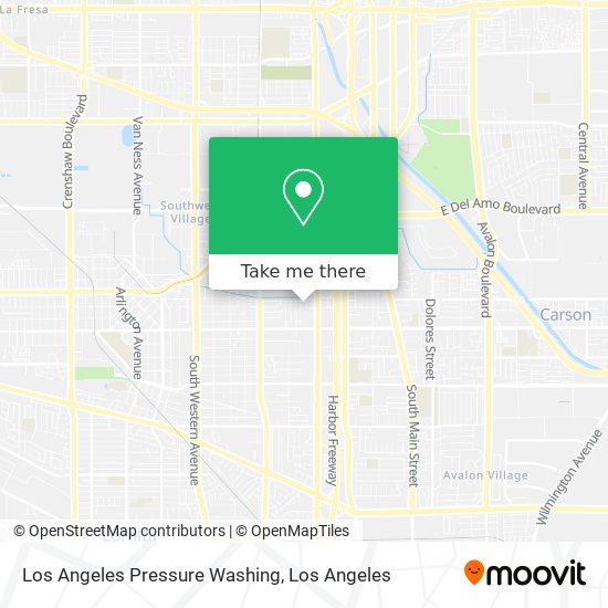 Los Angeles Pressure Washing map