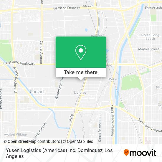 Yusen Logistics (Americas) Inc. Dominquez map