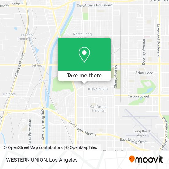 WESTERN UNION map