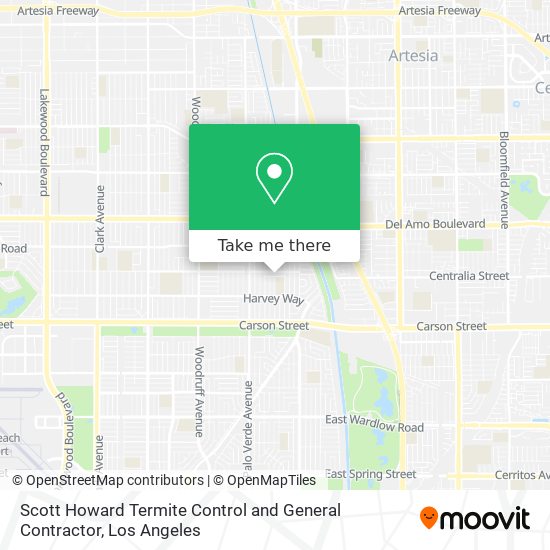 Mapa de Scott Howard Termite Control and General Contractor