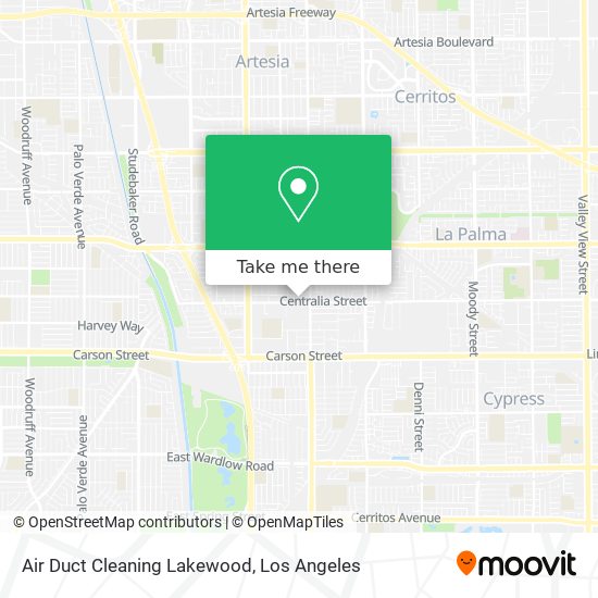 Air Duct Cleaning Lakewood map