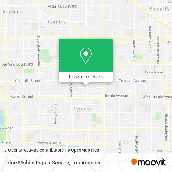 Idoc Mobile Repair Service map