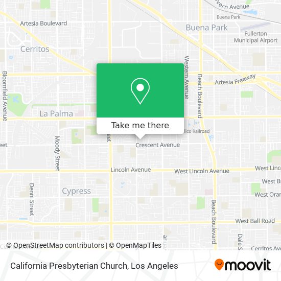 California Presbyterian Church map