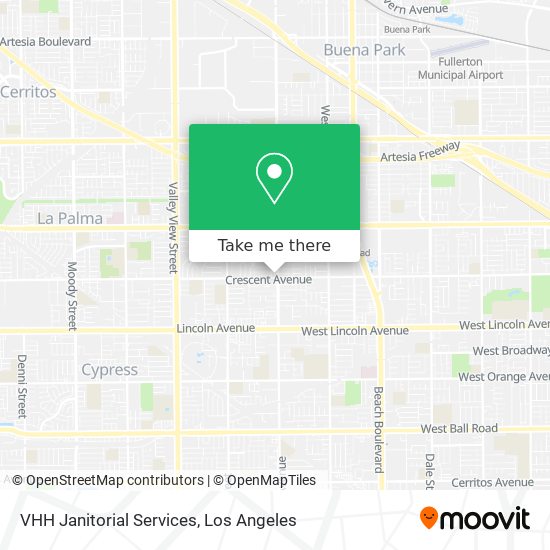 VHH Janitorial Services map