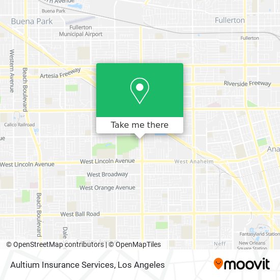 Aultium Insurance Services map