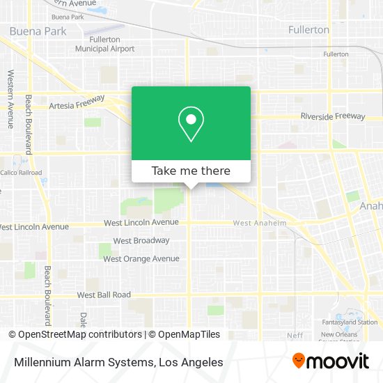 Mapa de Millennium Alarm Systems