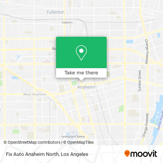 Mapa de Fix Auto Anaheim North