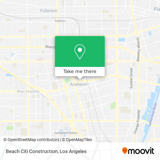 Beach Citi Construction map