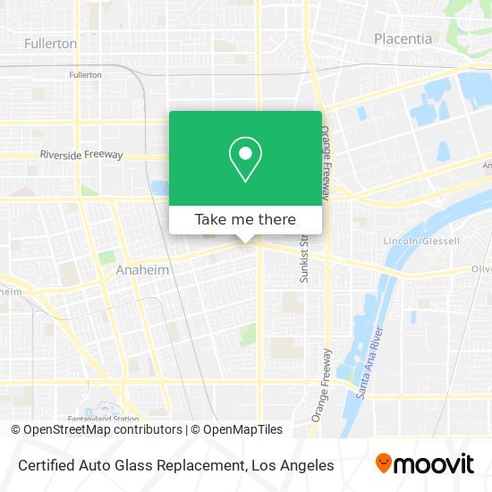 Mapa de Certified Auto Glass Replacement