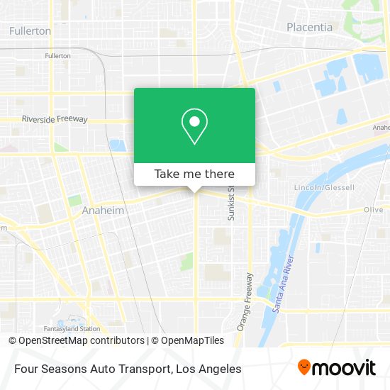 Four Seasons Auto Transport map