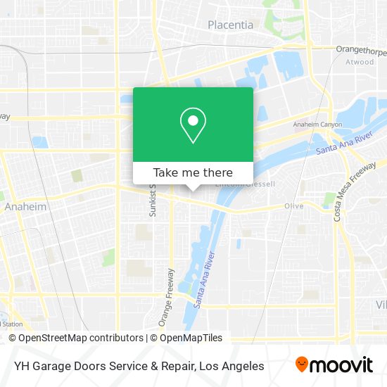 YH Garage Doors Service & Repair map