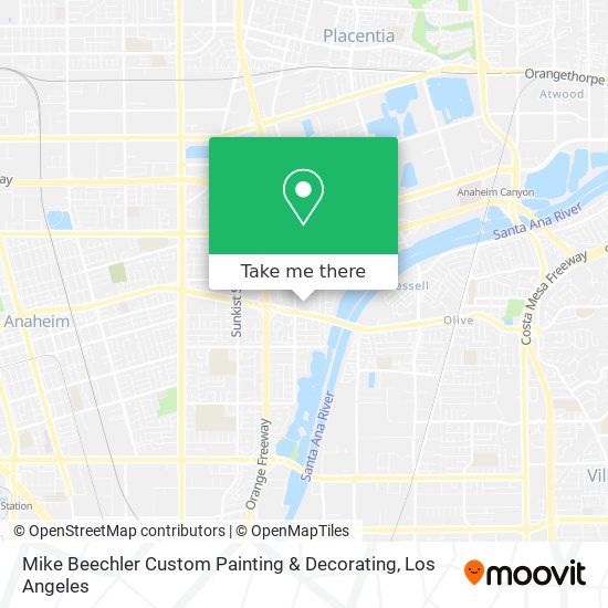 Mike Beechler Custom Painting & Decorating map