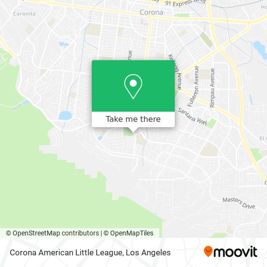 Corona American Little League map