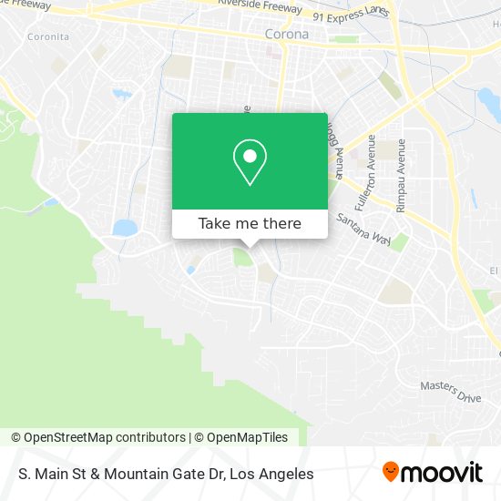 S. Main St & Mountain Gate Dr map