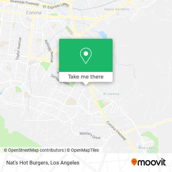 Nat's Hot Burgers map