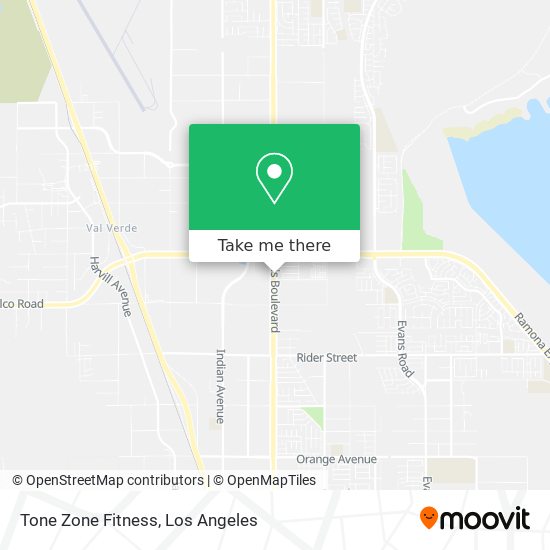 Tone Zone Fitness map
