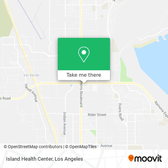 Island Health Center map