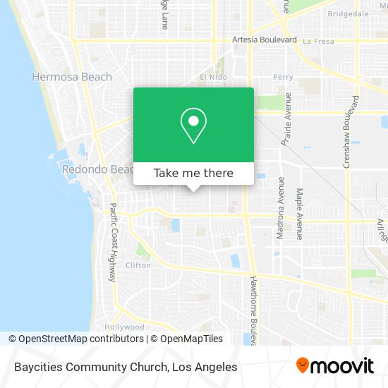 Baycities Community Church map