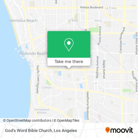 Mapa de God's Word Bible Church