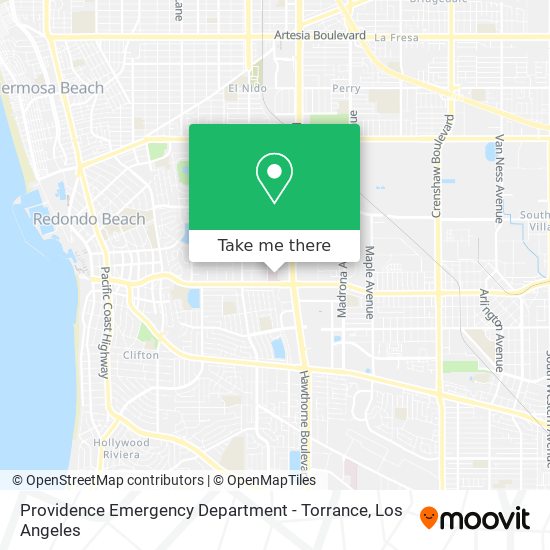 Providence Emergency Department - Torrance map