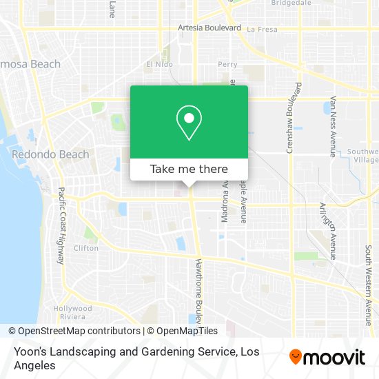 Yoon's Landscaping and Gardening Service map