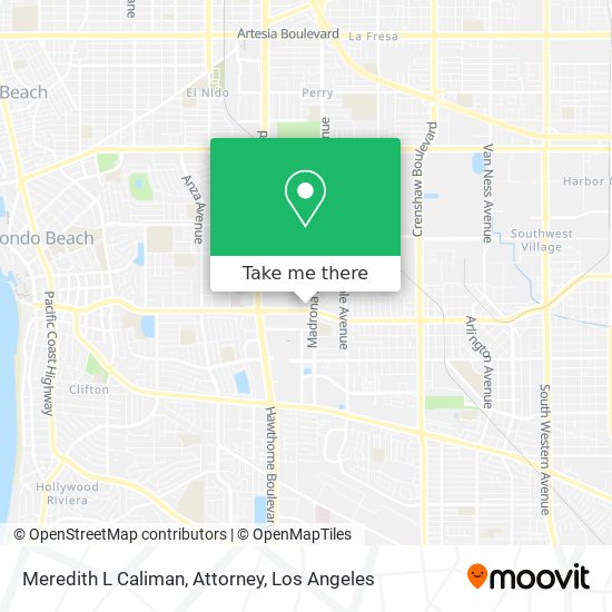 Meredith L Caliman, Attorney map