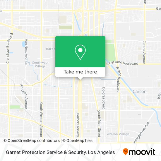 Mapa de Garnet Protection Service & Security