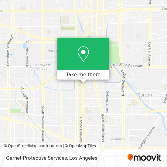 Garnet Protective Services map