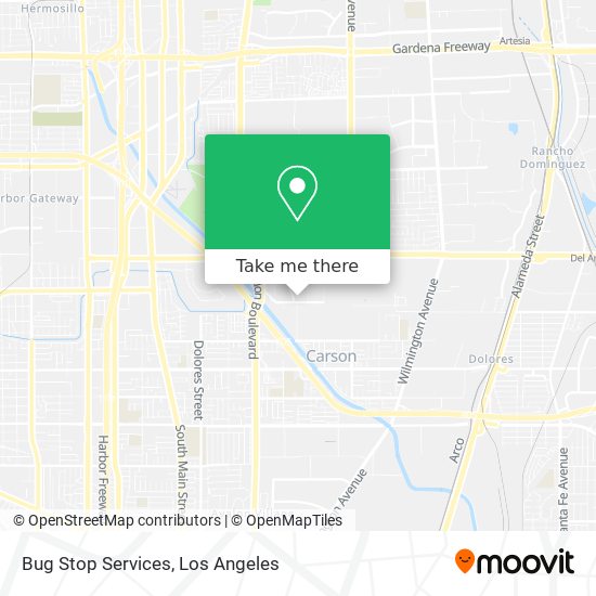Bug Stop Services map
